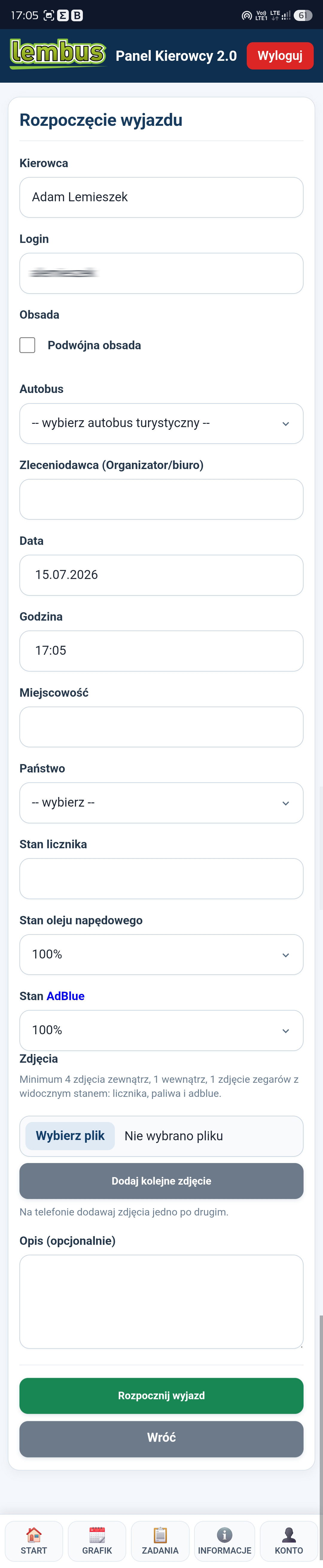 Lembus Panel Kierowcy – widok 3