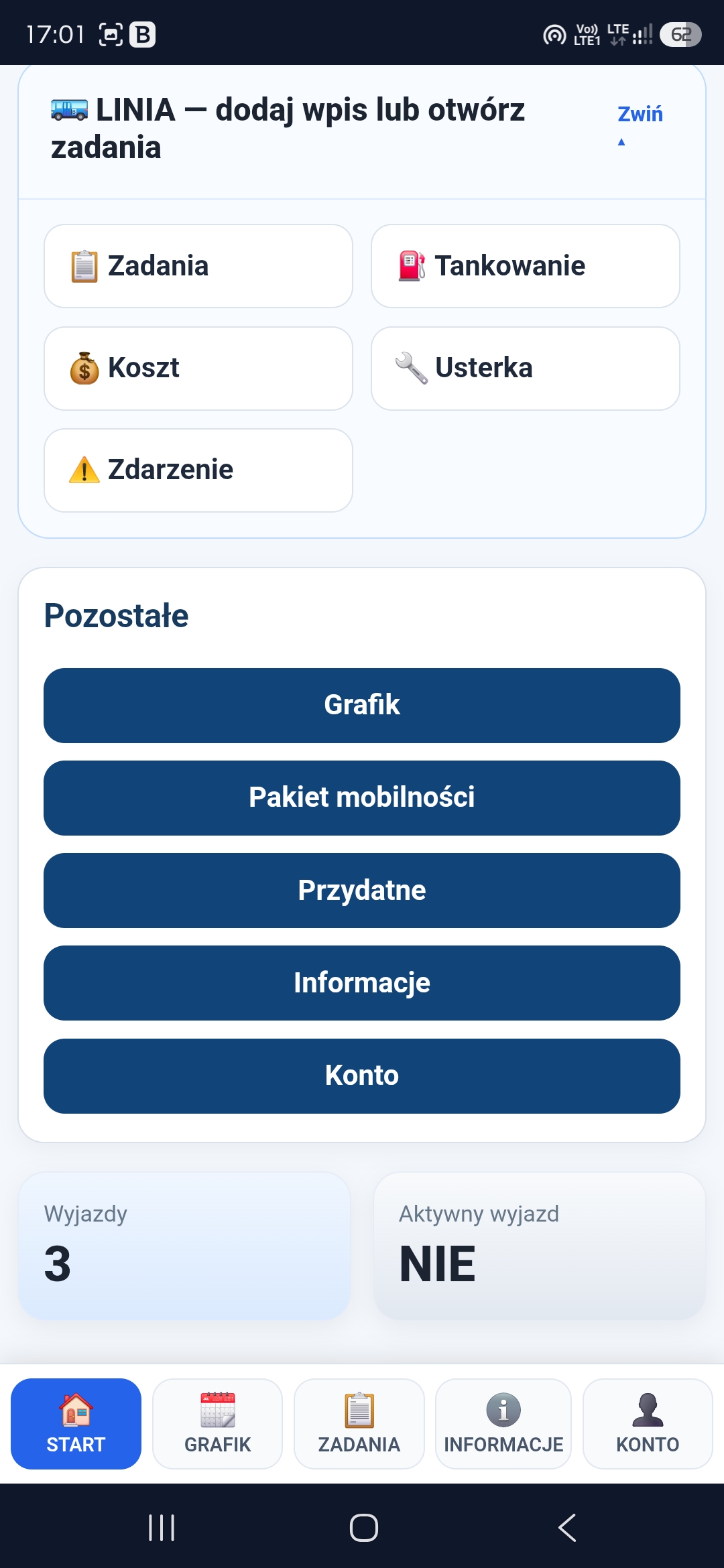 Lembus Panel Kierowcy – widok 2